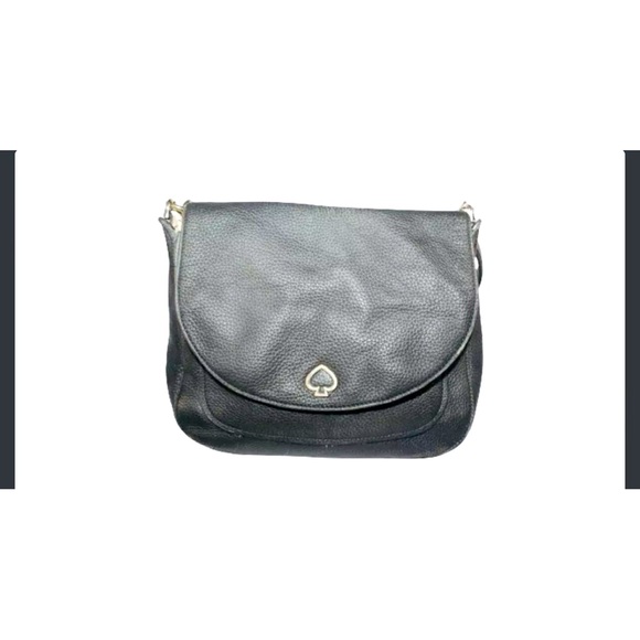Kate Spade Black Saffiano Leather Crossbody Shoulder Bag - Picture 1 of 12
